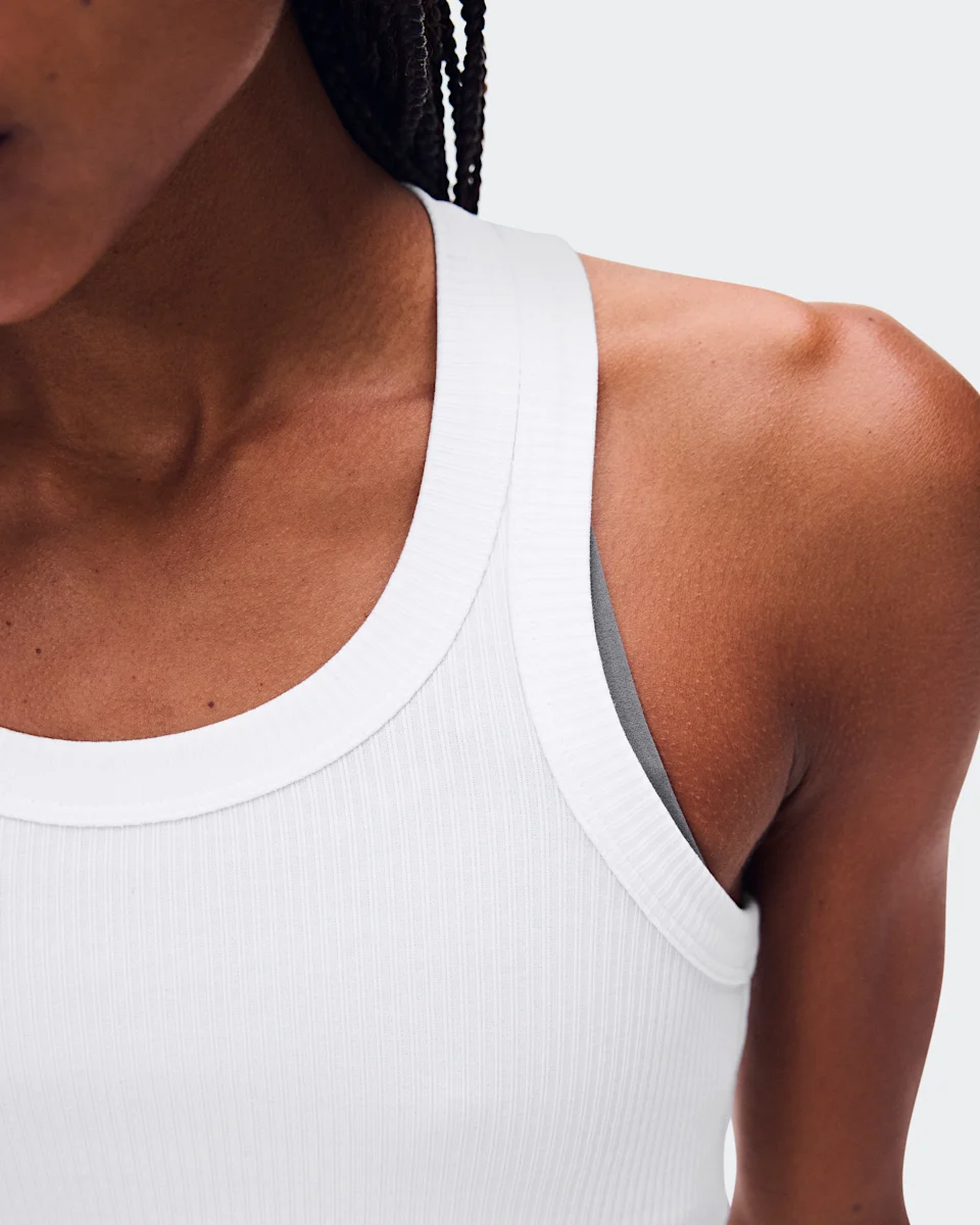 On All-Day Ribbed Tank White Feminino