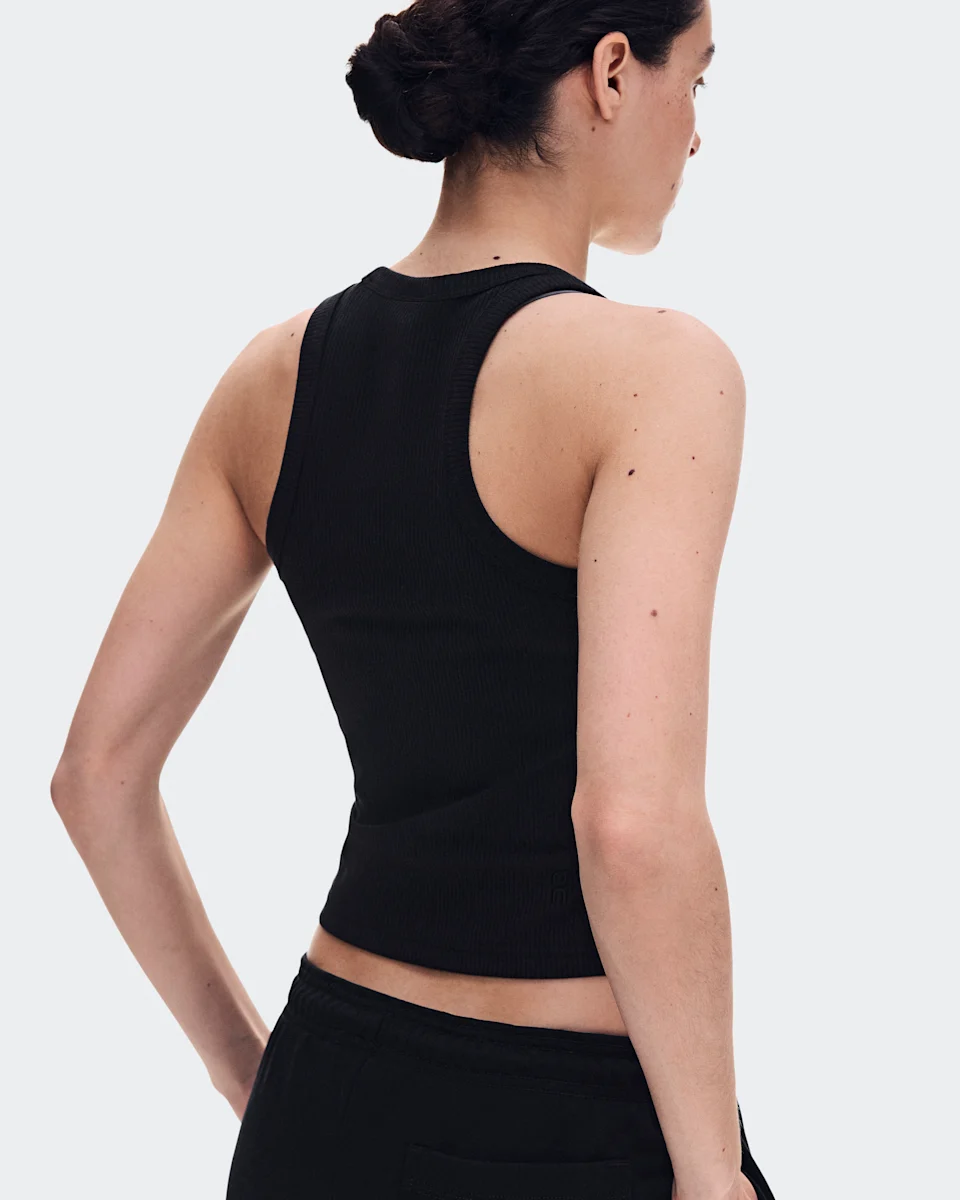 On All-Day Ribbed Tank Black Feminino
