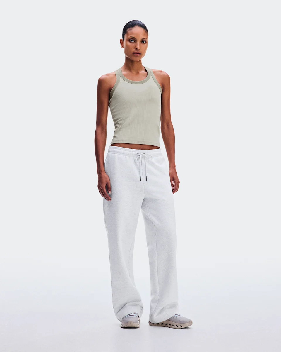 On All-Day Ribbed Tank Brume Feminino