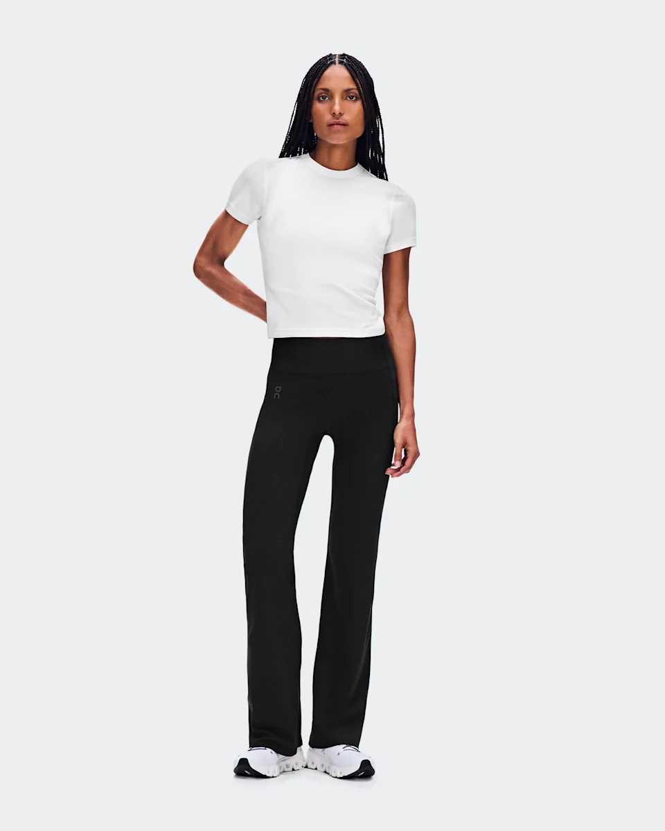 On All-Day Ribbed T-Shirt White Feminino