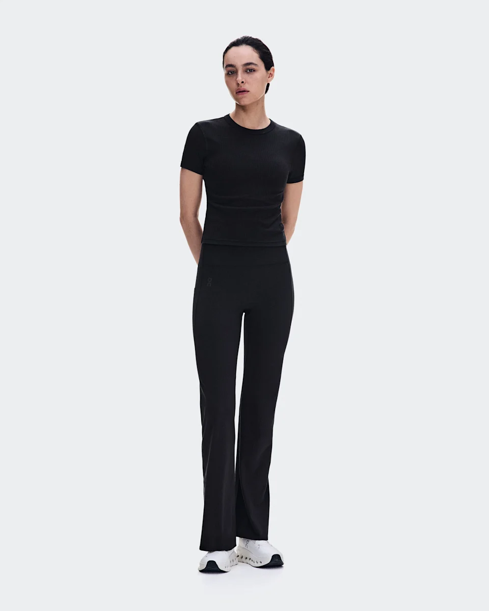 On All-Day Ribbed T-Shirt Black Feminino