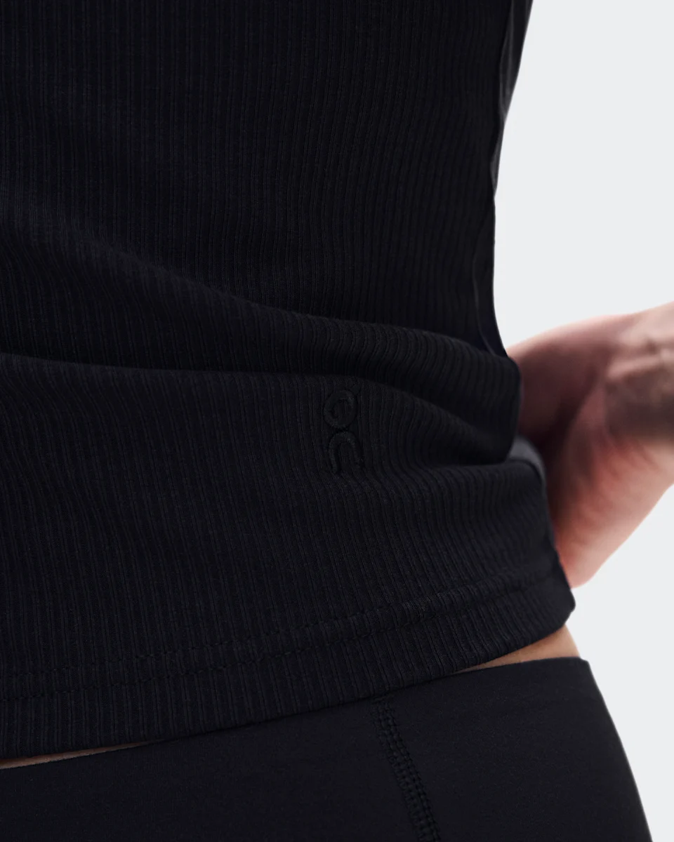 On All-Day Ribbed T-Shirt Black Feminino
