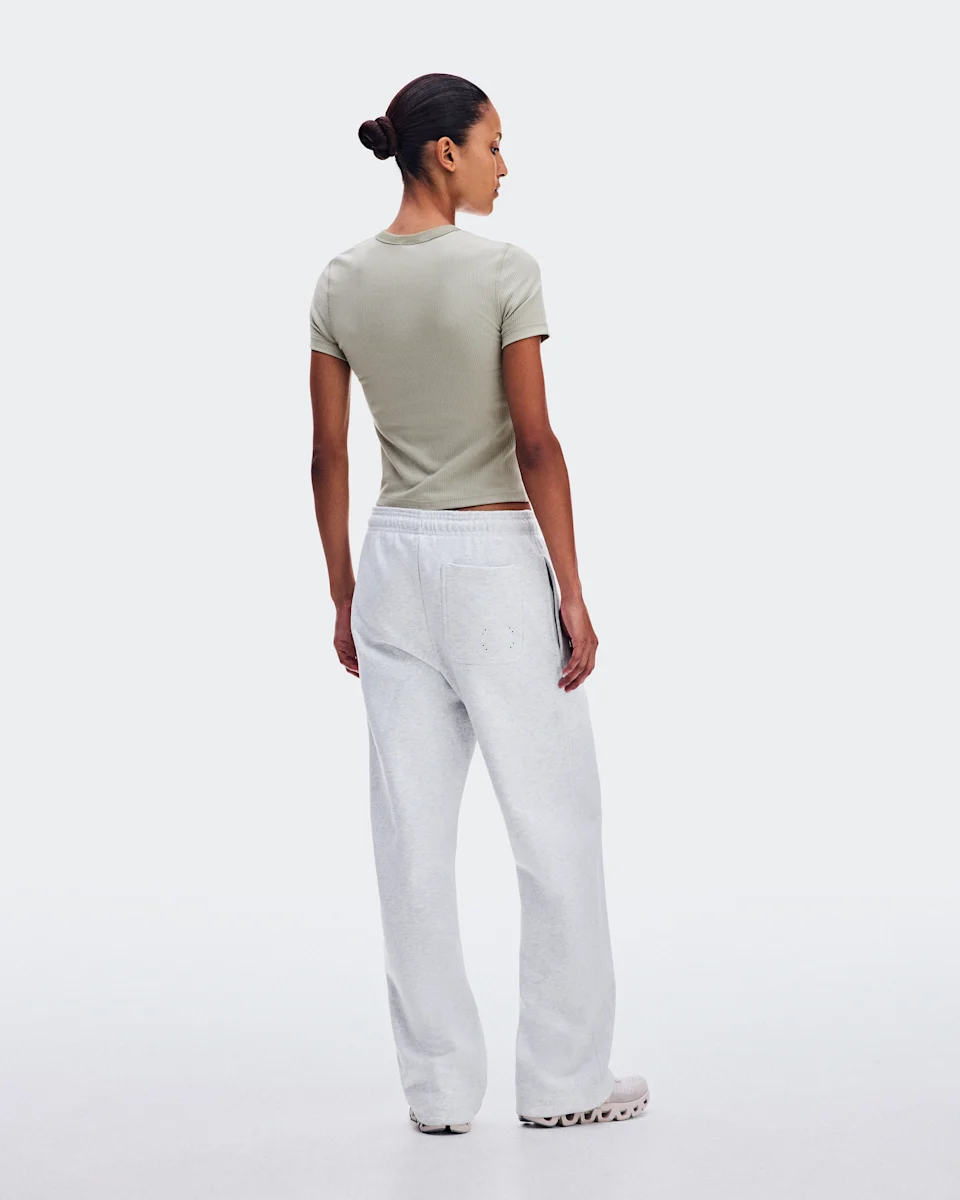 On All-Day Ribbed T-Shirt Brume Feminino