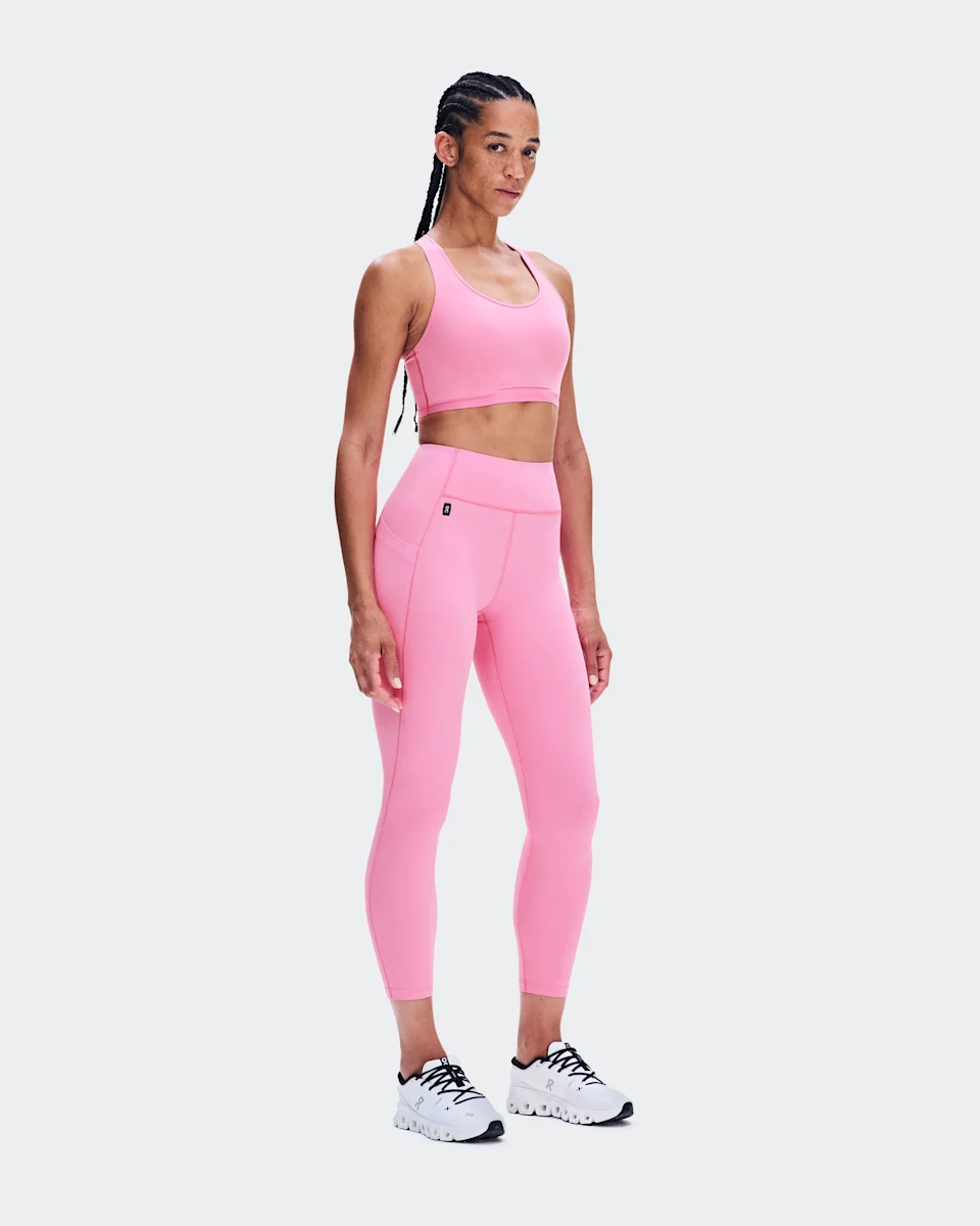 On Train Tights 7/8 Bubblegum Feminino – Treinos de alta intensidade