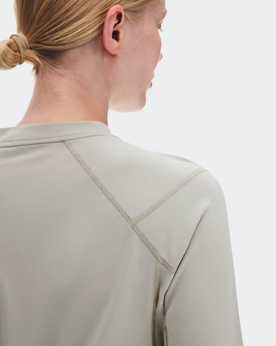 On Trail Long-T Solar Brume Feminino