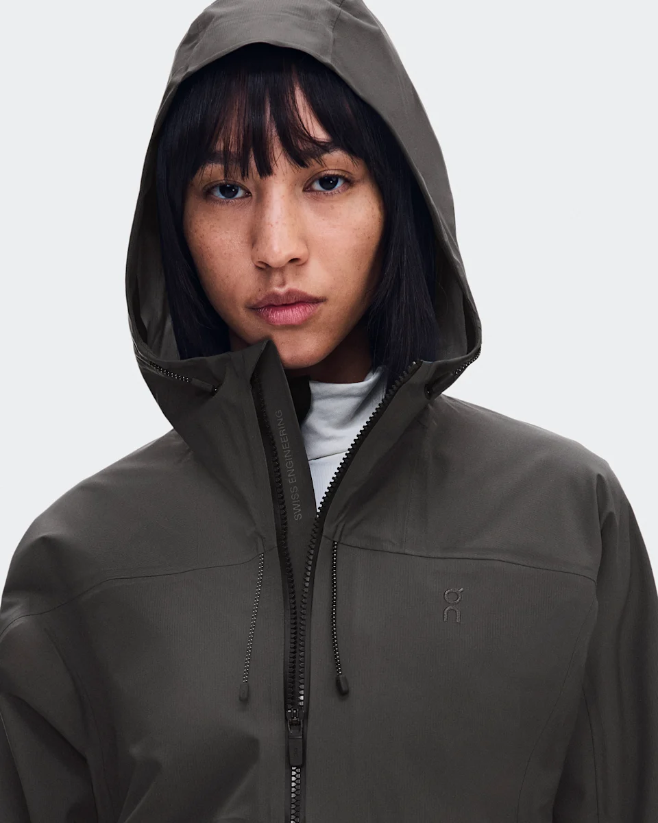 On Ascent Jacket Espresso Feminino