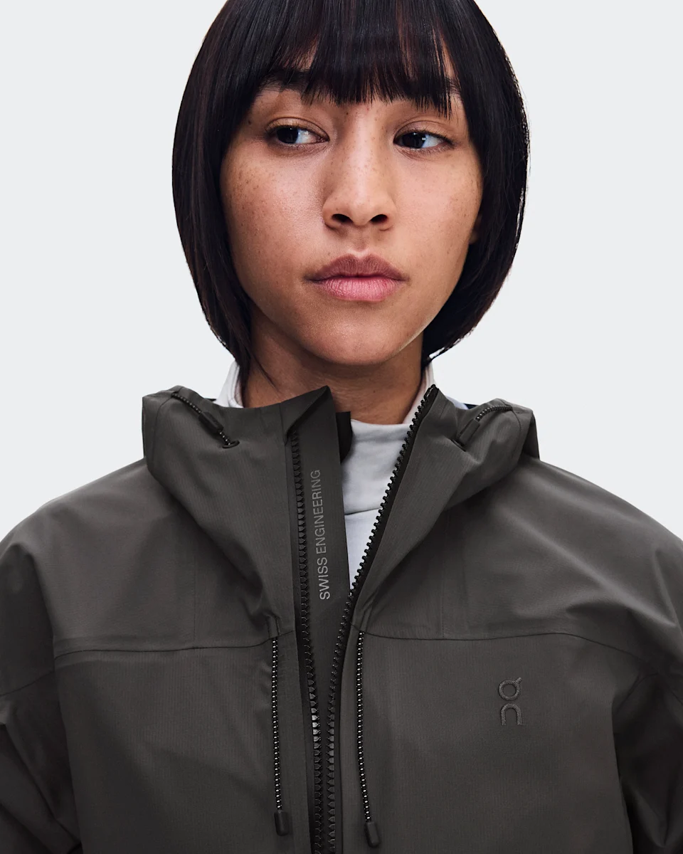 On Ascent Jacket Espresso Feminino