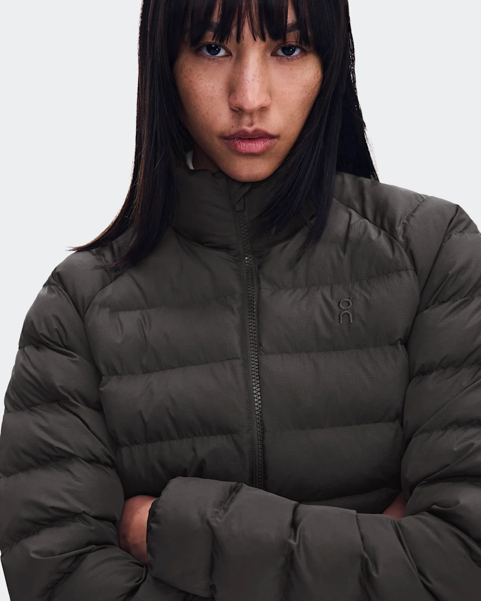 On Ascent Puffer Jacket Espresso Feminino