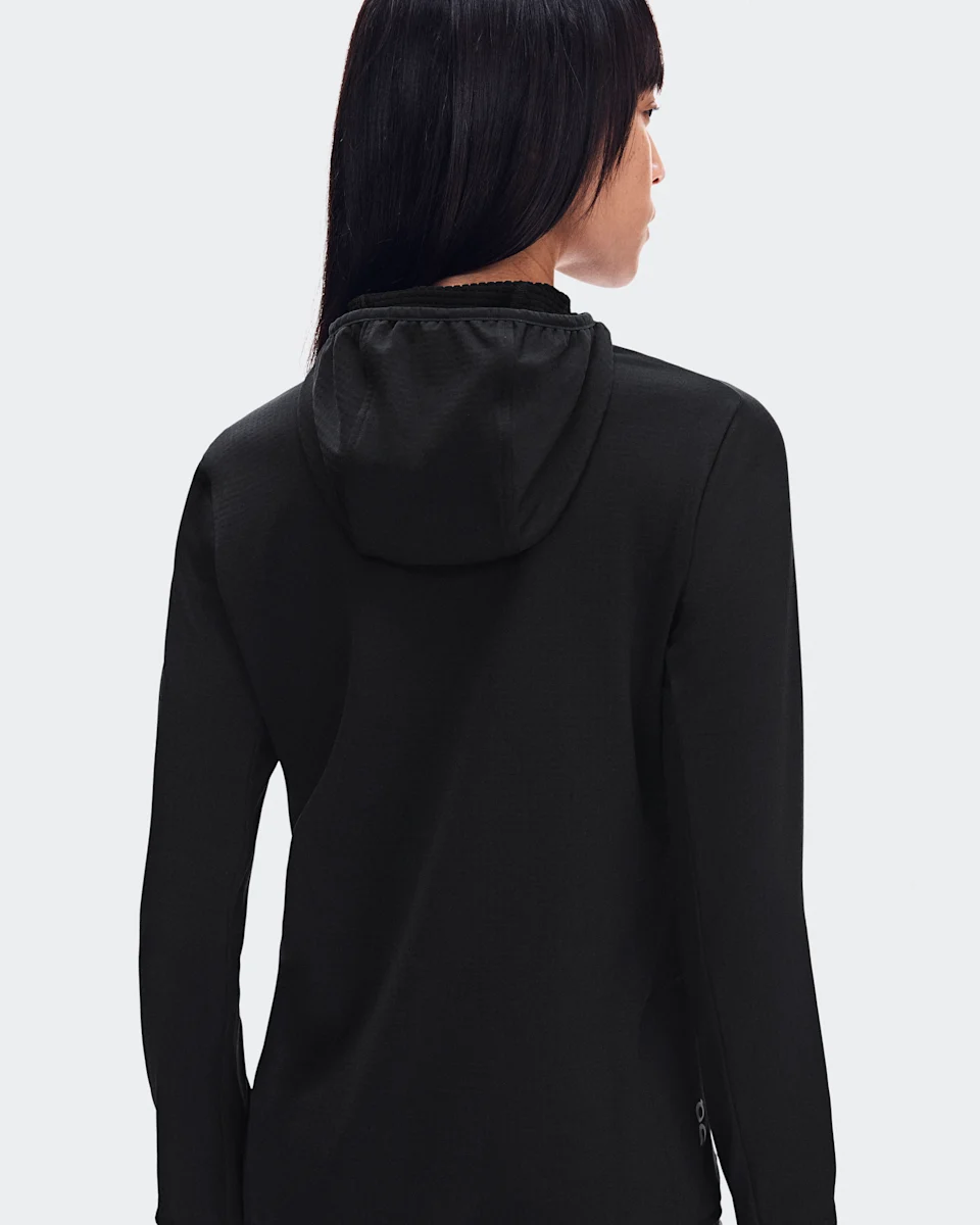 On Climate Zip Hoodie Black Feminino