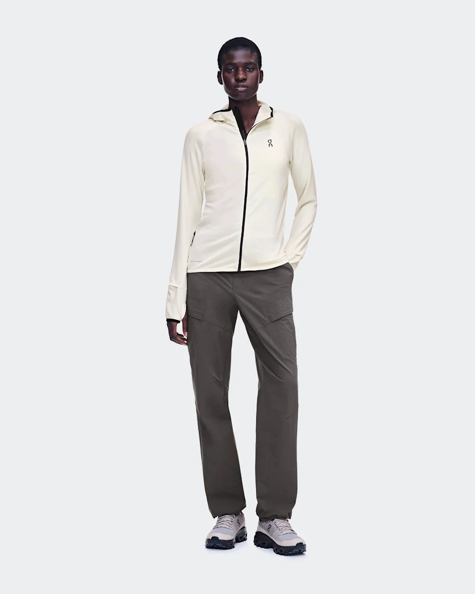 On Climate Zip Hoodie Hare Feminino