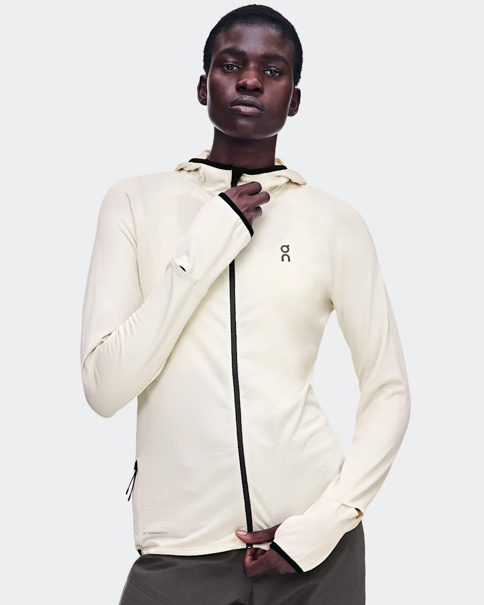 On Climate Zip Hoodie Hare Feminino