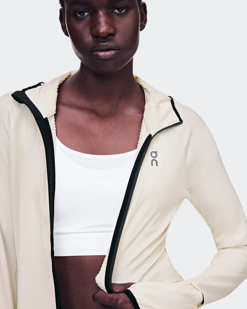 On Climate Zip Hoodie Hare Feminino