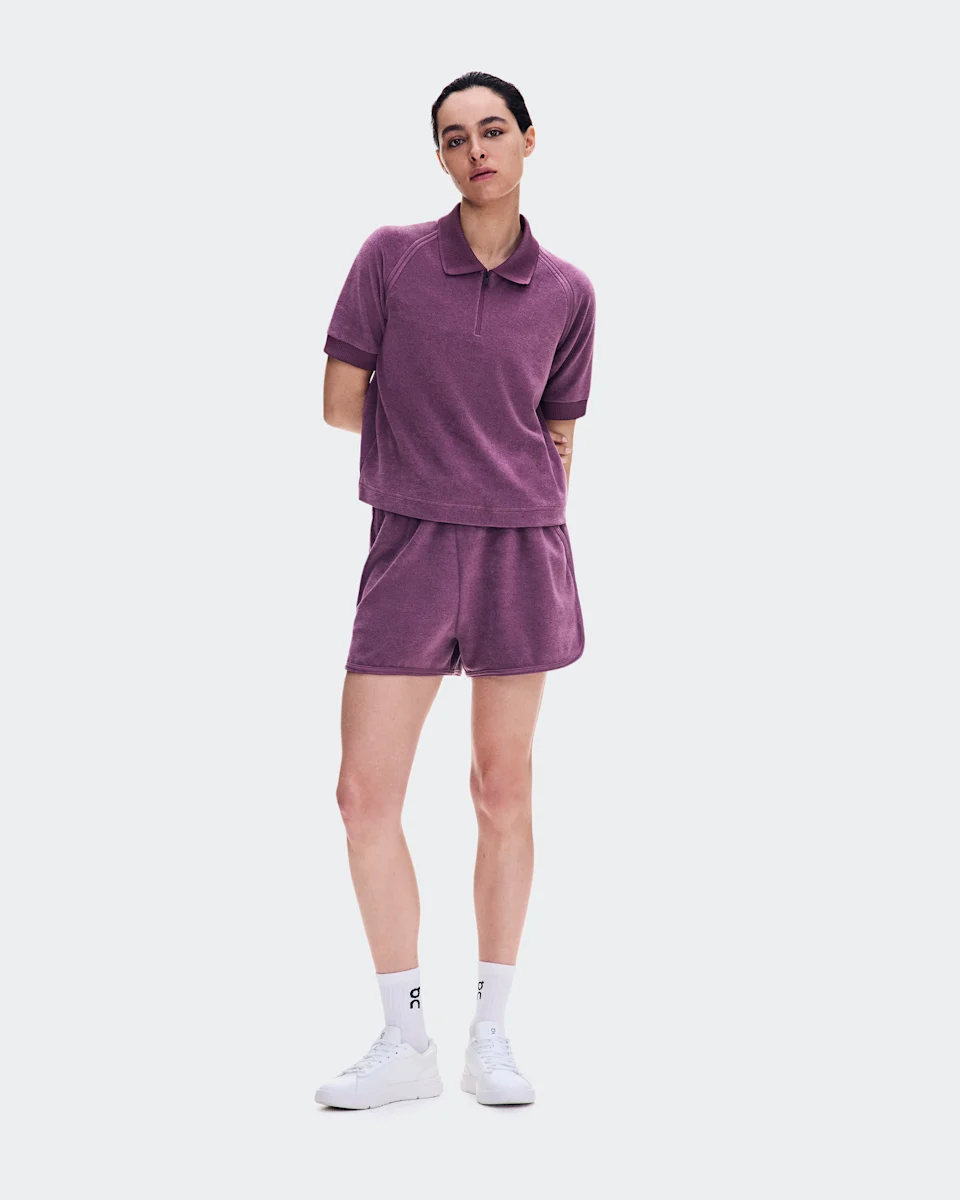 On Courtside Polo Terry Cassis Feminino