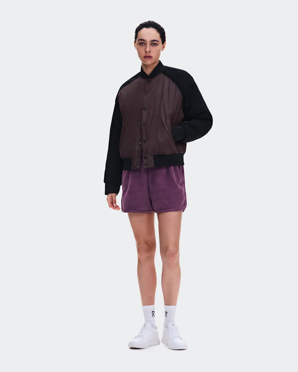 On Courtside Bomber Mulberry & Black Feminino – Estilo tenista, uso diário