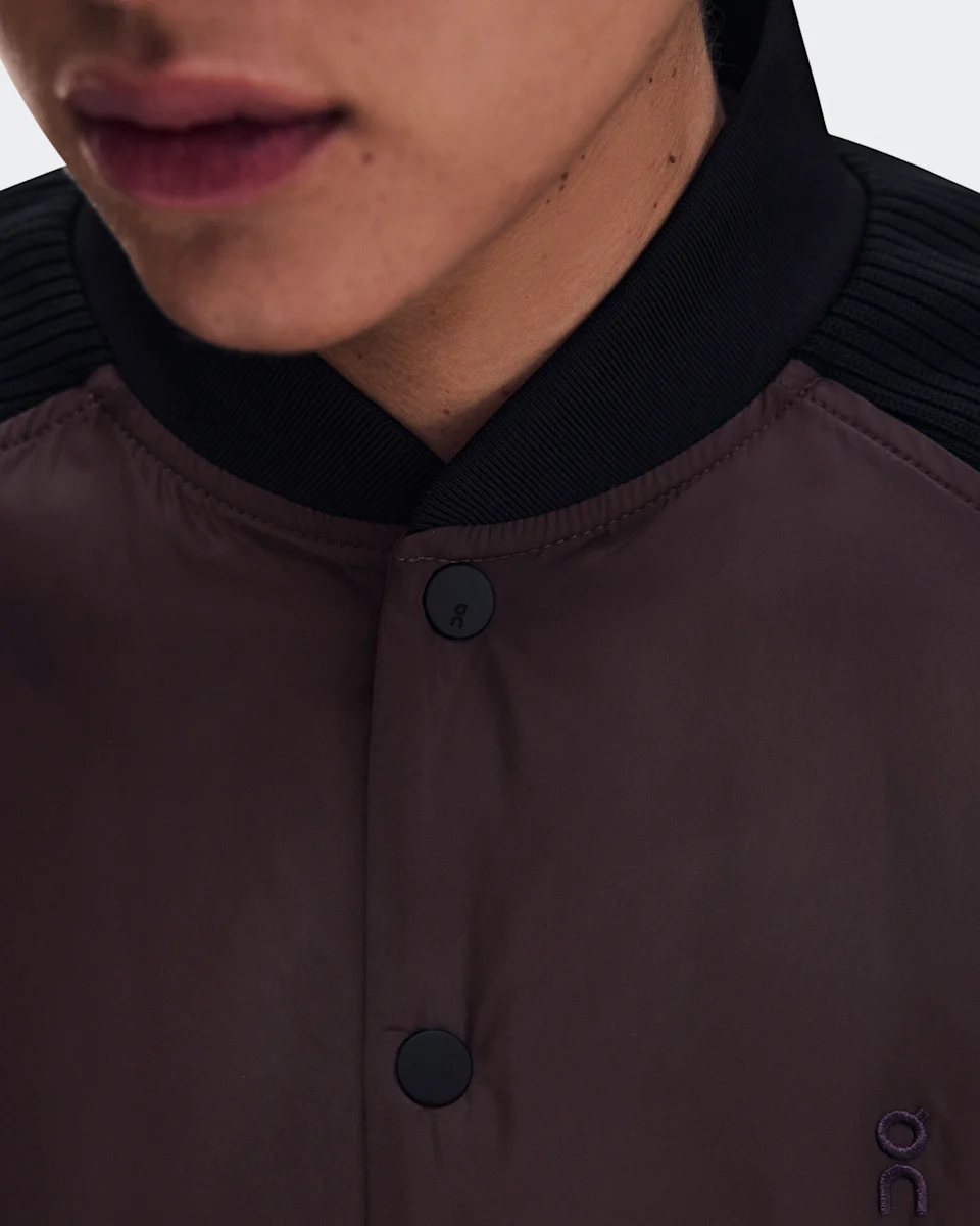 On Courtside Bomber Mulberry & Black Feminino