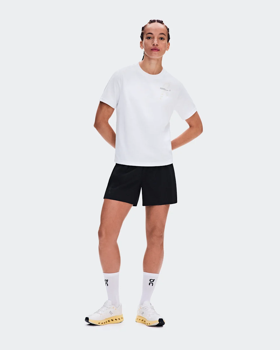 On On Run-T White Feminino – Corrida, treinos, uso diário