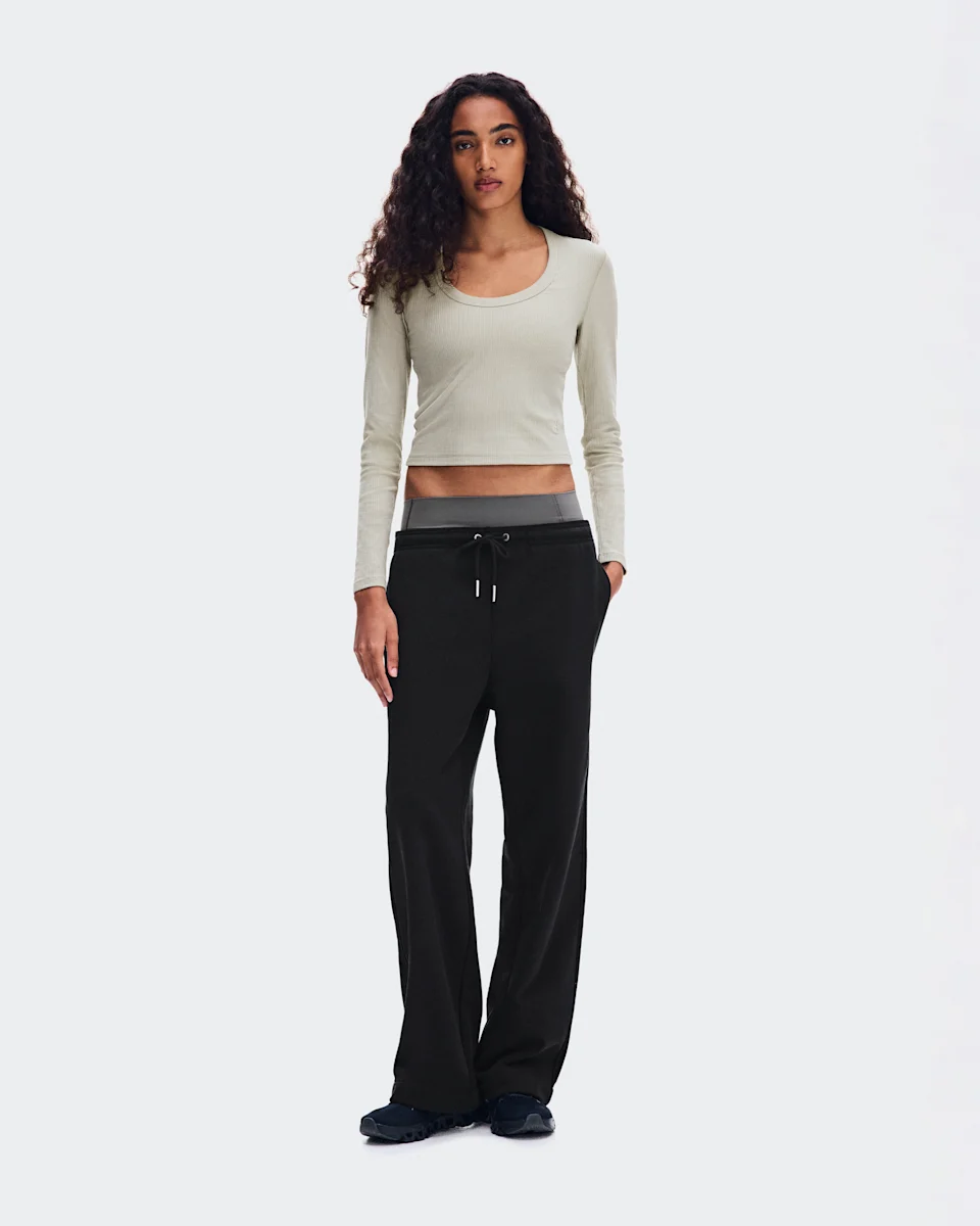 On All-Day Ribbed Long-T Brume Feminino