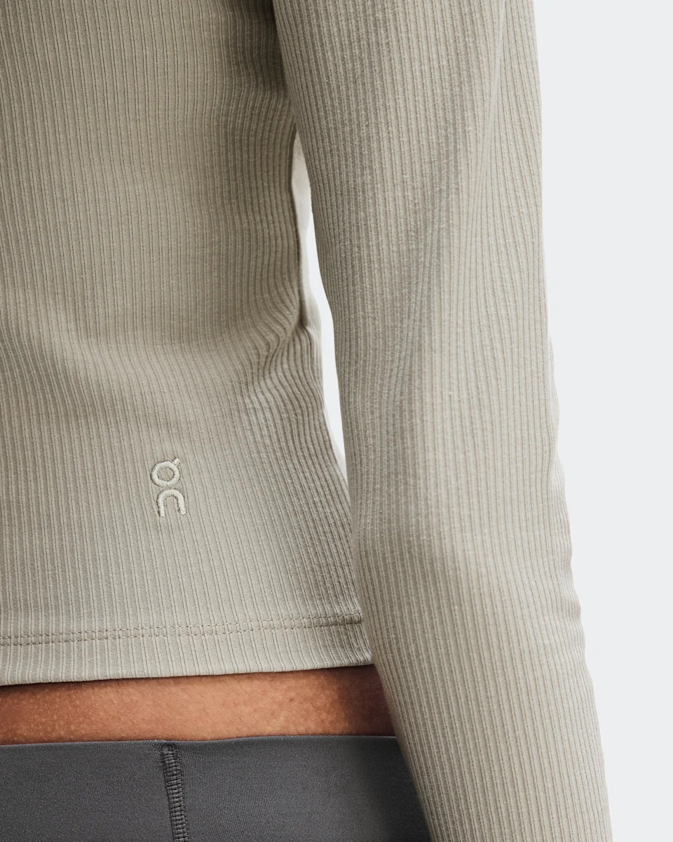 On All-Day Ribbed Long-T Brume Feminino