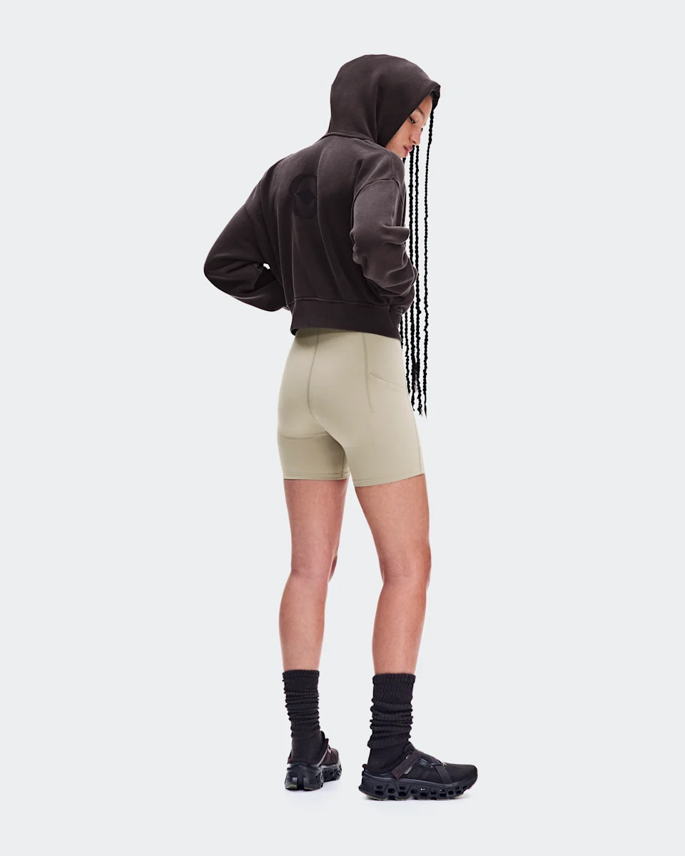On Club Collective Full Zip Hoodie FKA Espresso Feminino