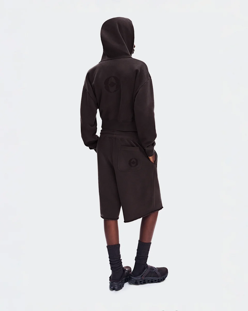 On Club Collective Full Zip Hoodie FKA Espresso Feminino