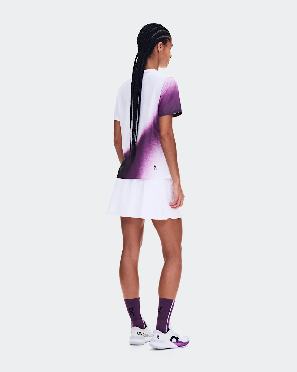 On Court-T Swing White & Cassis Feminino