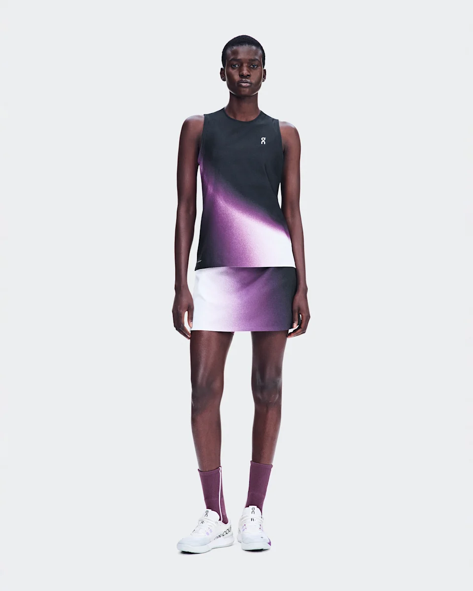 On Court Tank Swing Black & Cassis Feminino