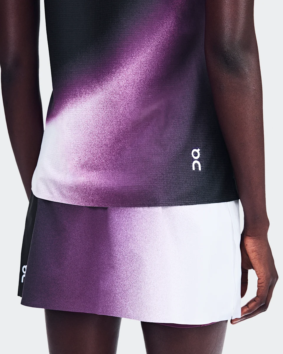 On Court Tank Swing Black & Cassis Feminino