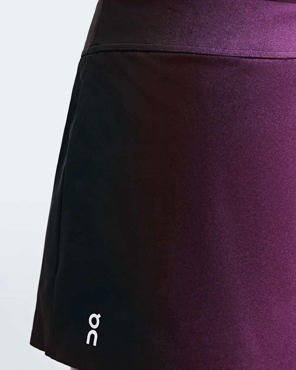 On Court Skirt Split Swing White & Cassis Feminino