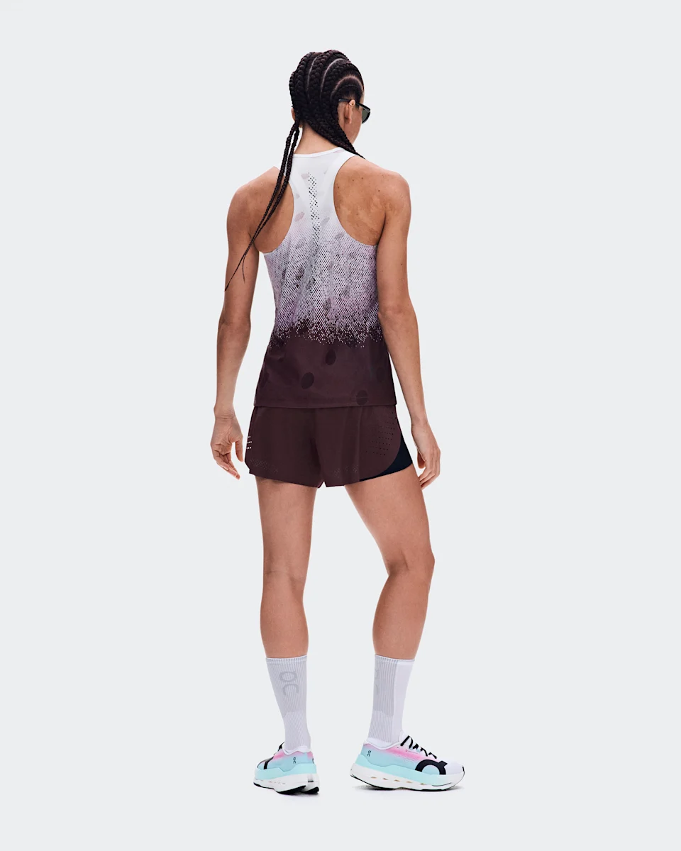 On Zero Tank Breathe Foxglove & White Feminino
