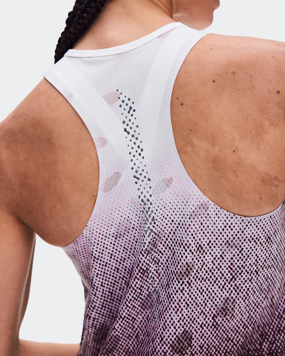 On Zero Tank Breathe Foxglove & White Feminino