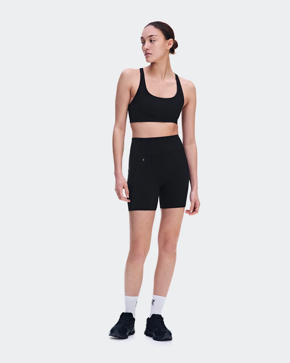On Studio Leggings Short 6" Black Feminino