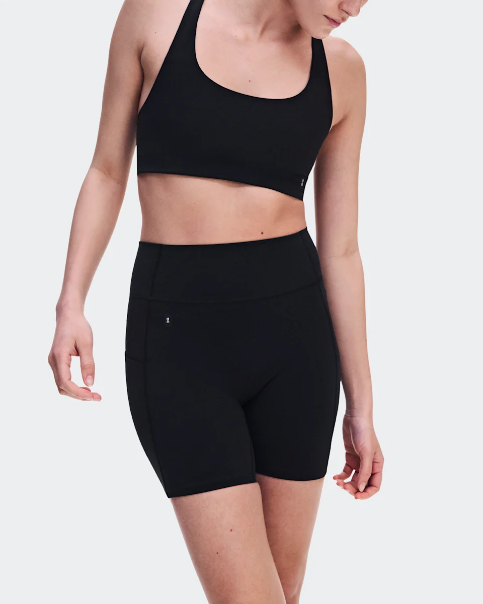 On Studio Leggings Short 6" Black Feminino