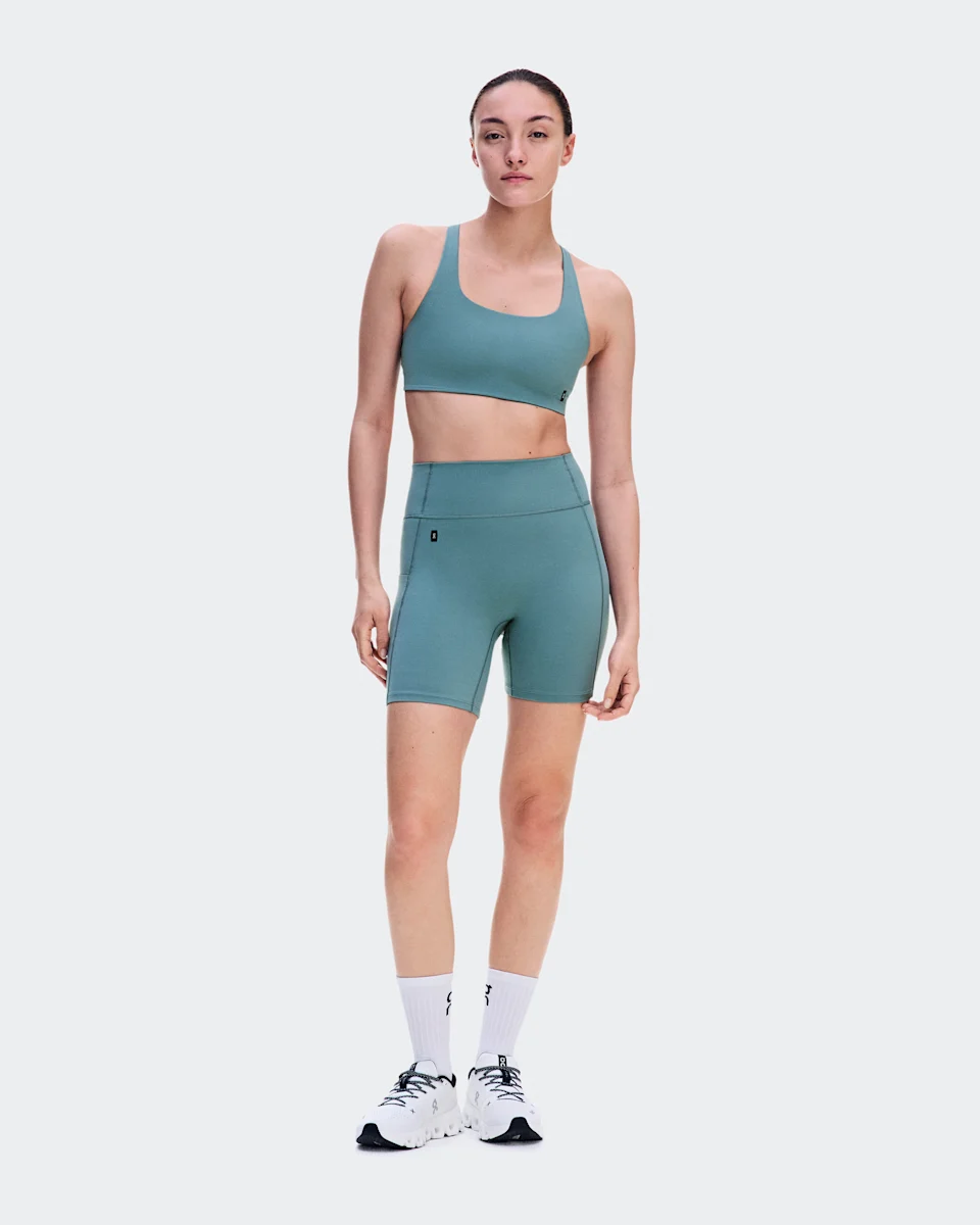 On Studio Leggings Short 6" Agave Feminino