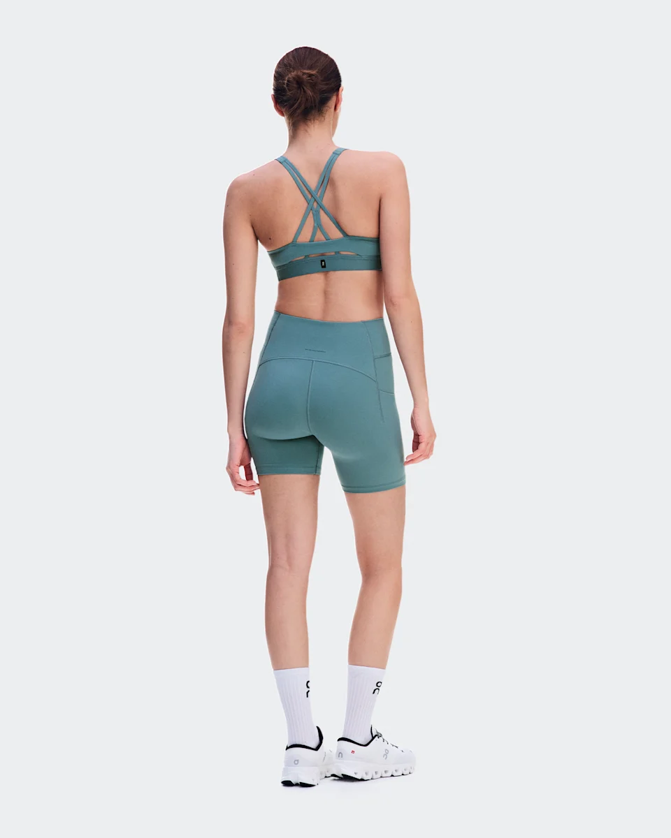 On Studio Leggings Short 6" Agave Feminino