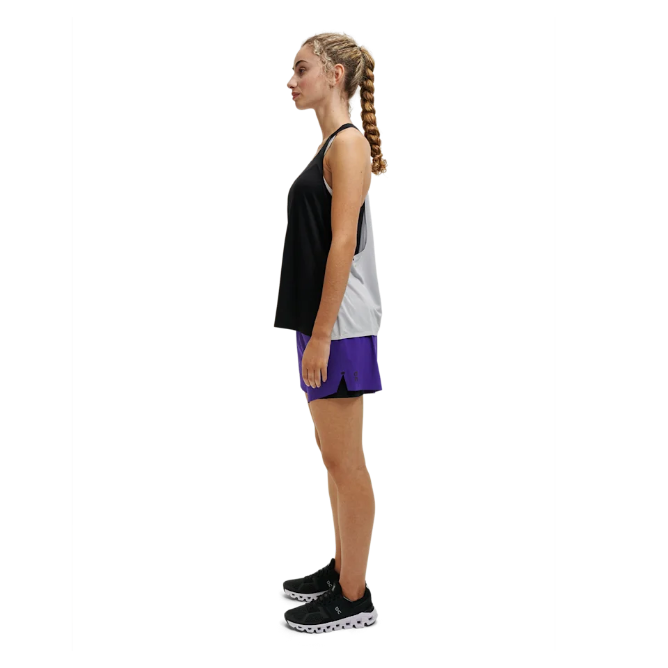On Running Shorts Twilight & Black Feminino