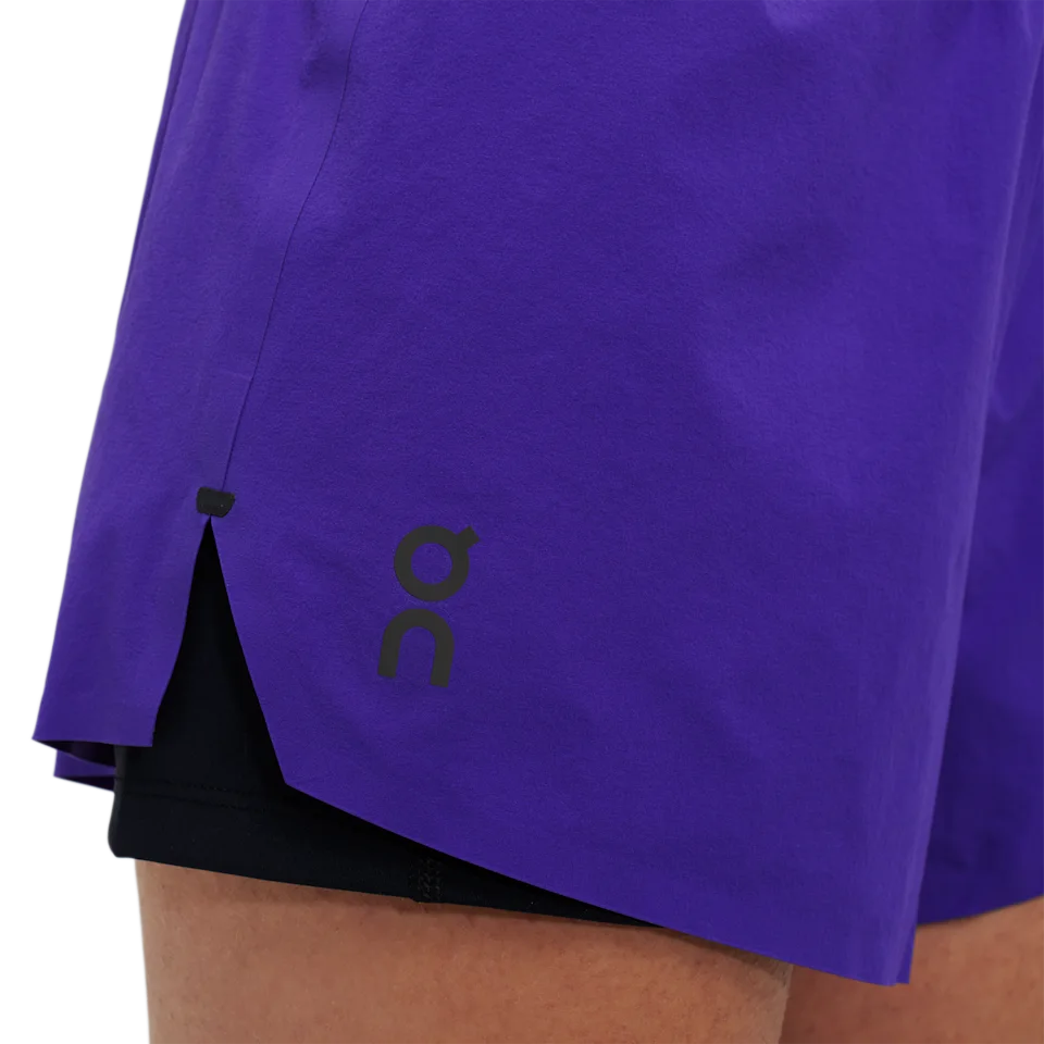 On Running Shorts Twilight & Black Feminino