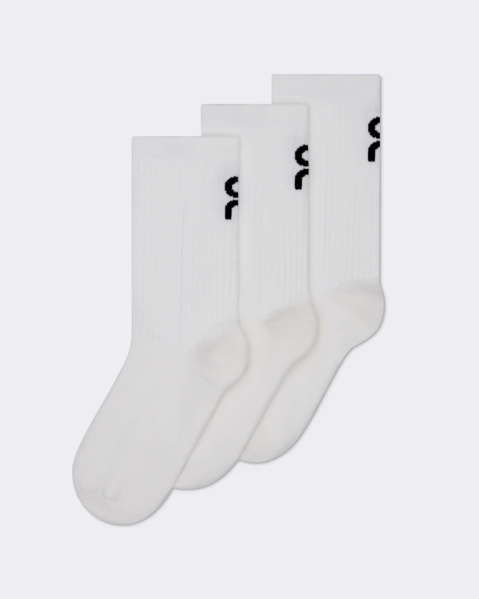 On Logo Sock High 3P Kids White 