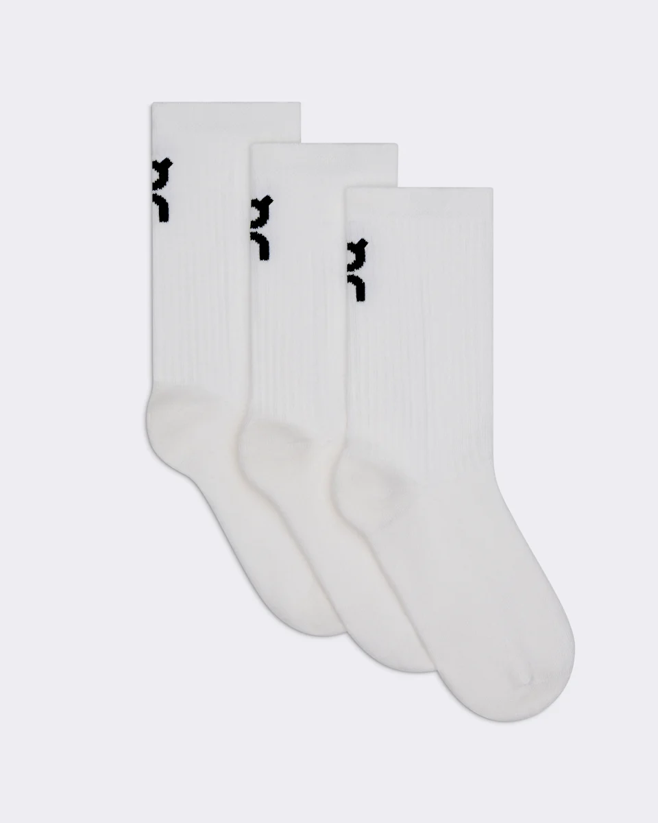 On Logo Sock High 3P Kids White 