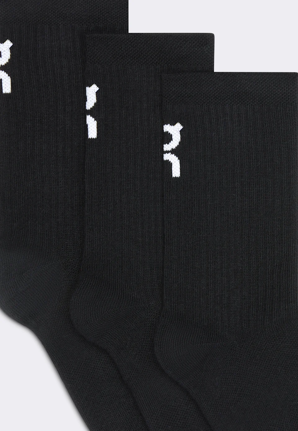 On Logo Sock High 3P Kids Black 