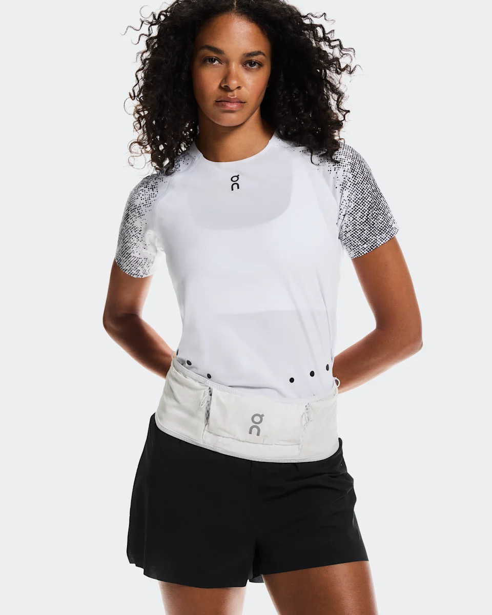 On Ultra Belt 2L White Unissex – Corrida de trilha, Corrida de performance, Leve