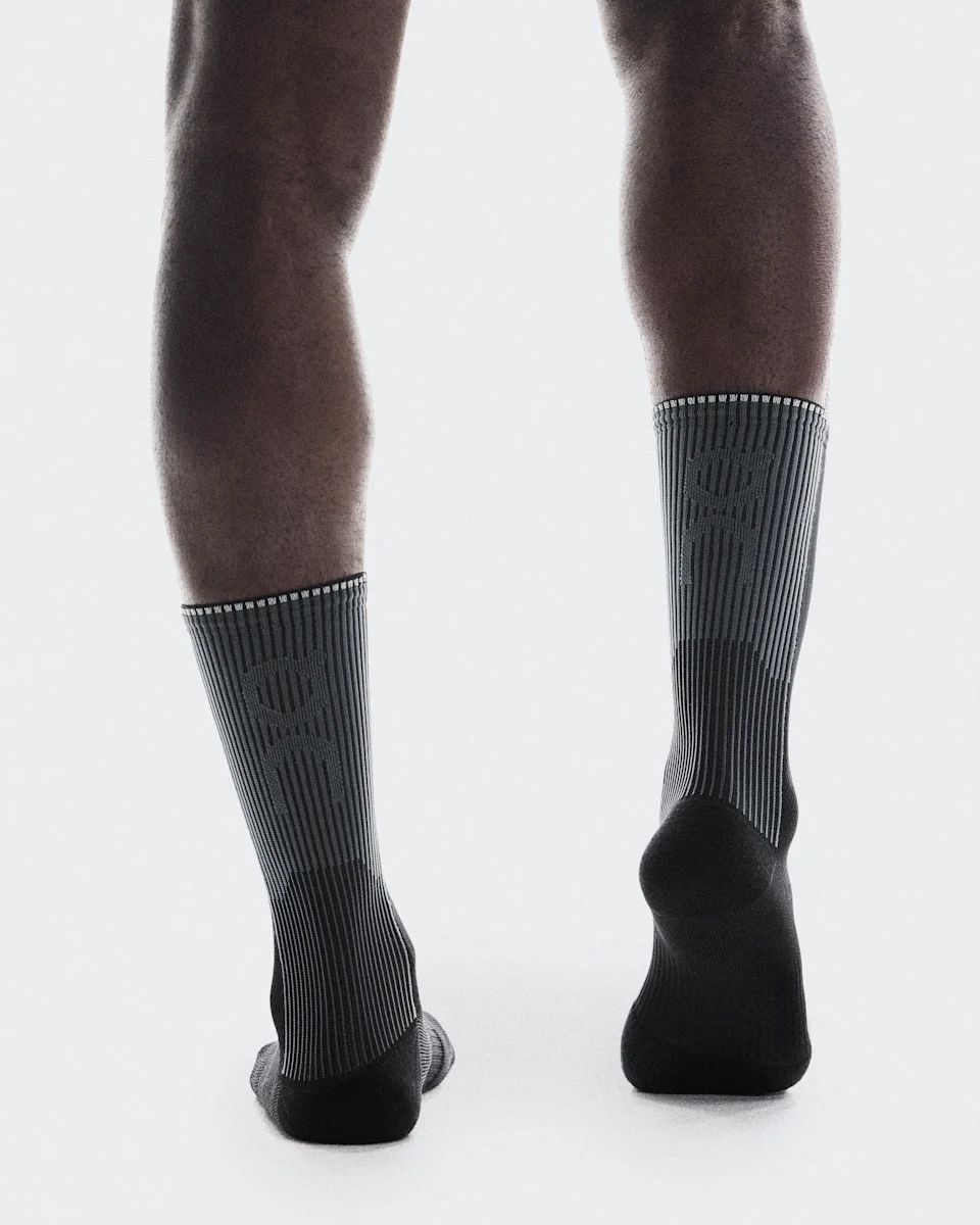 On Performance Run Sock High Black & Eclipse 
