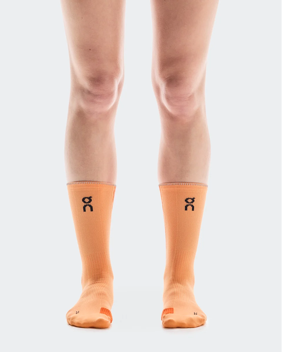 On Performance Run Sock High Tangerine & Flame