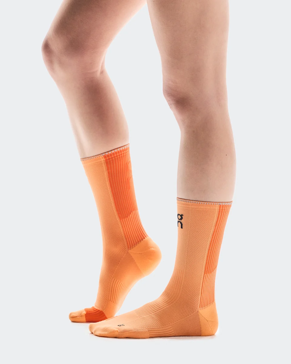 On Performance Run Sock High Tangerine & Flame