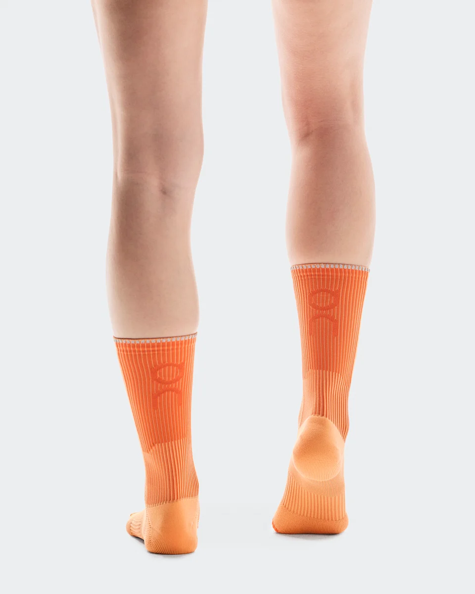 On Performance Run Sock High Tangerine & Flame