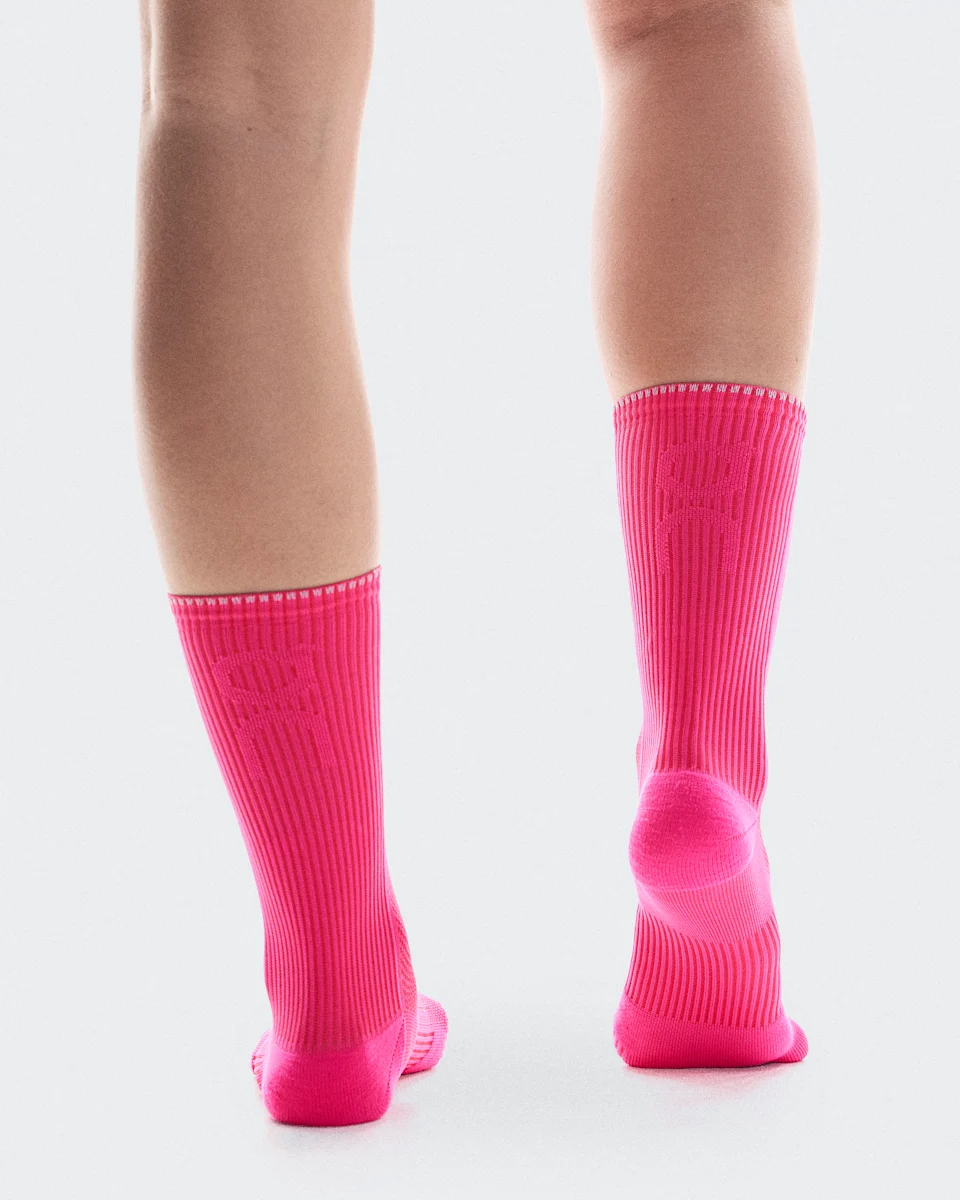 On Performance Run Sock High Pink & Red