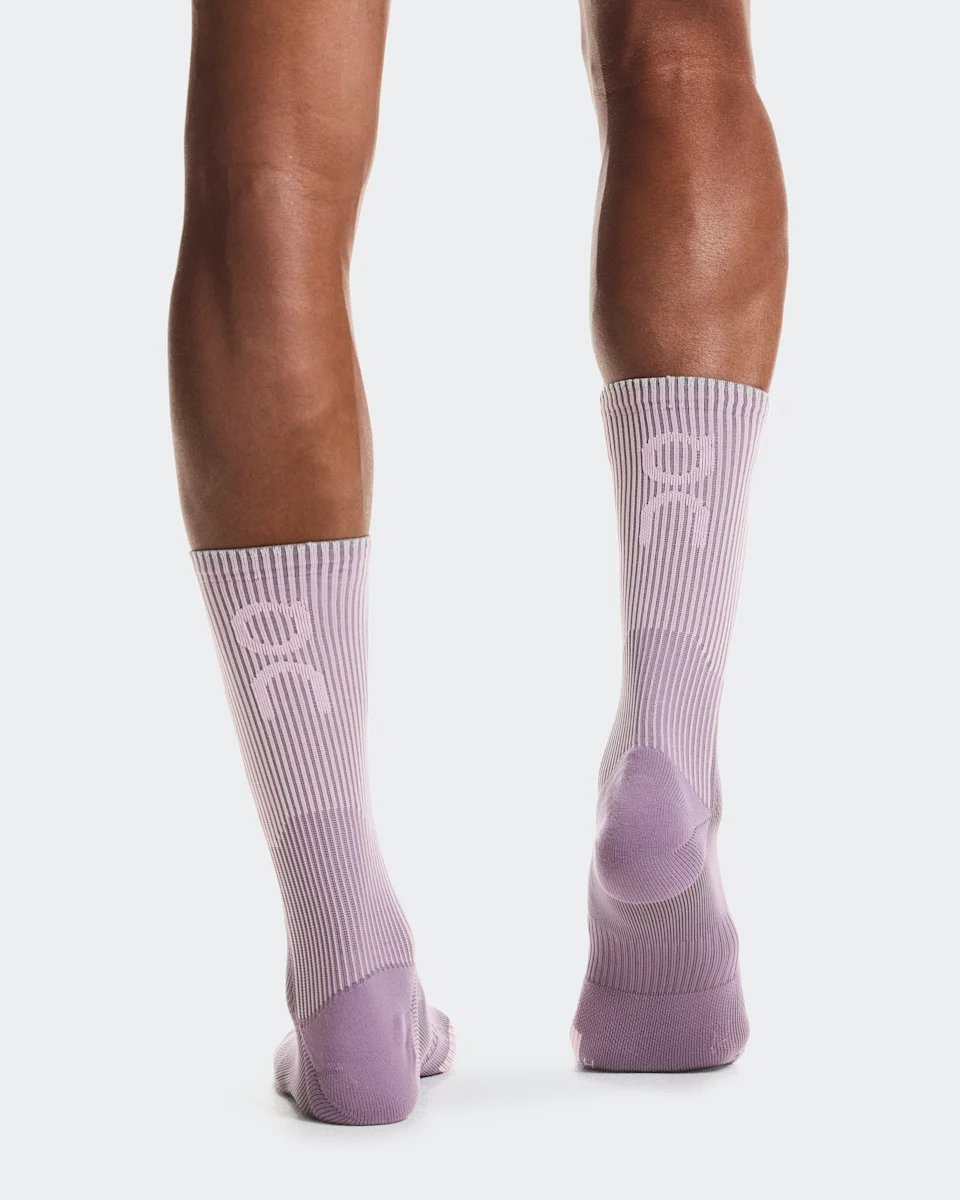 On Performance Run Sock High Dewberry & Sakura