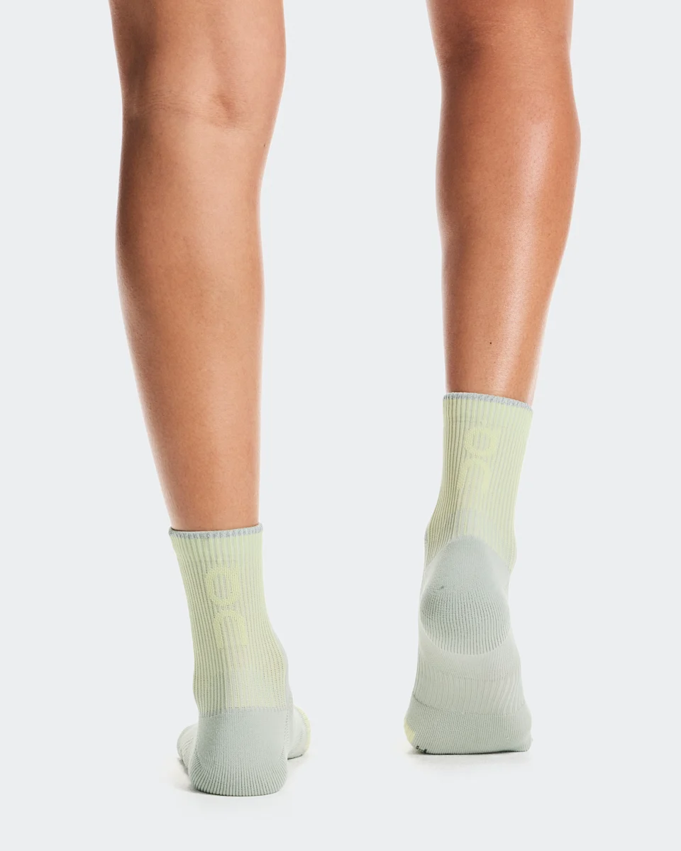 On Performance Run Sock Mid Tin & Lemonade
