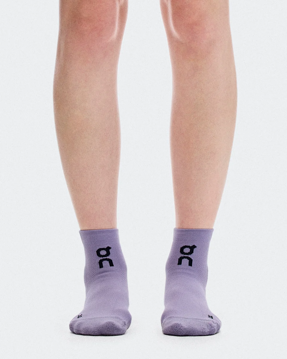 On Core Run Sock Mid 2P Foxglove & Mallow