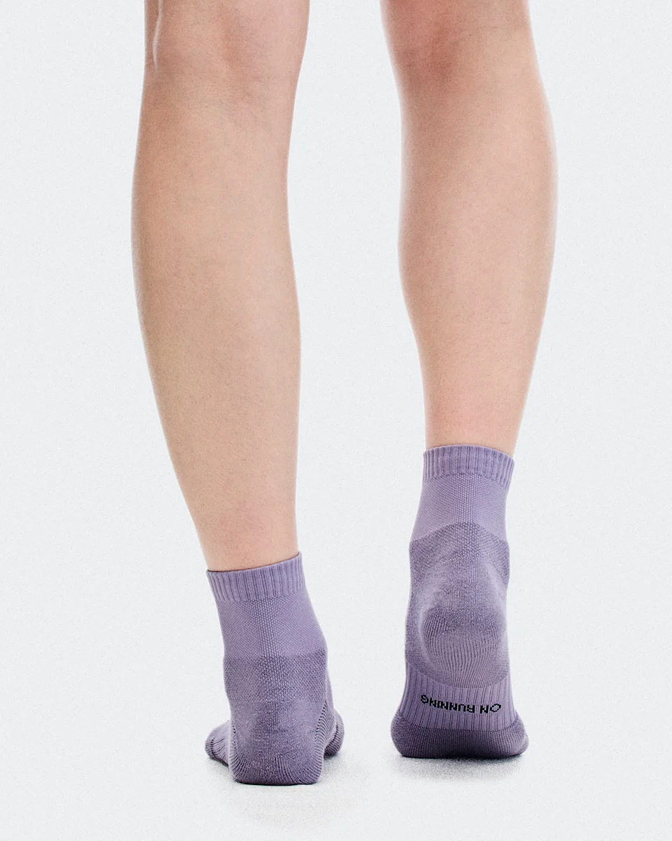 On Core Run Sock Mid 2P Foxglove & Mallow
