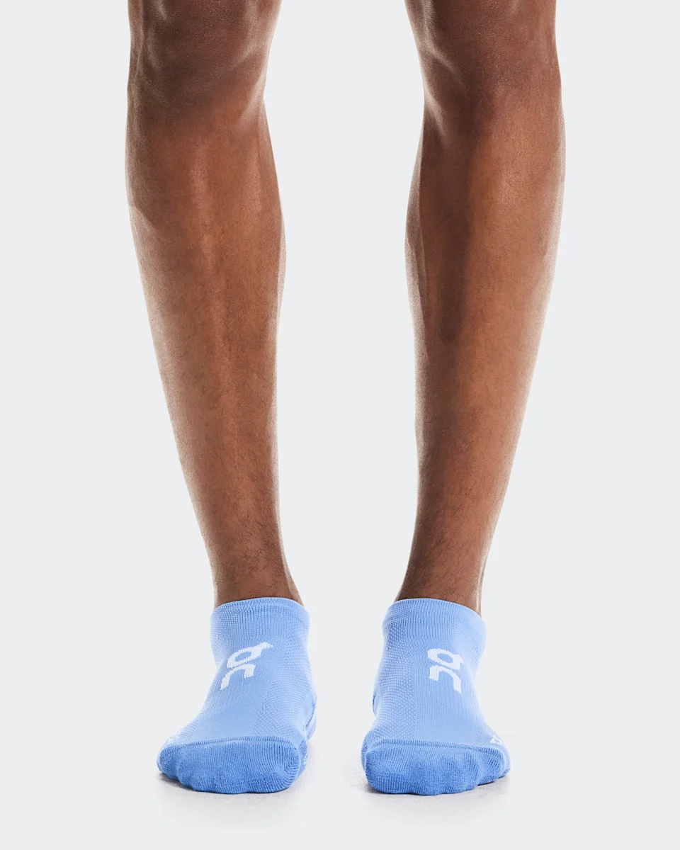 On Core Run Sock Low 2P Sailor & Flint Unissex – Corridas diárias, respirável, acolchoada